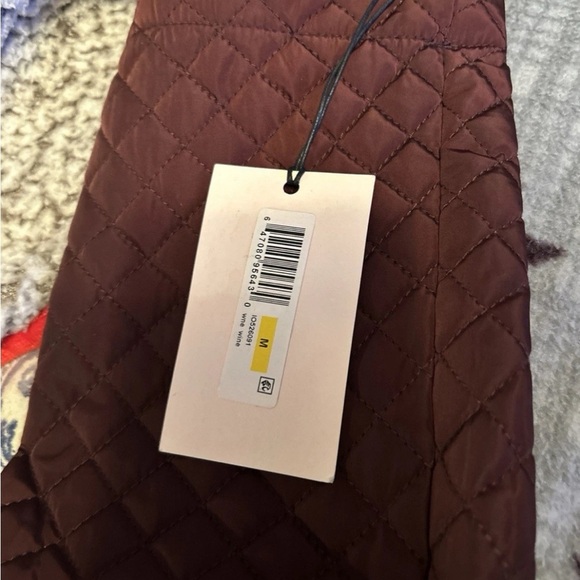 Ivanka Trump Womens Winter Wine Color Faux Fur Lined Hood Quilted Parka M NWT - Picture 16 of 16